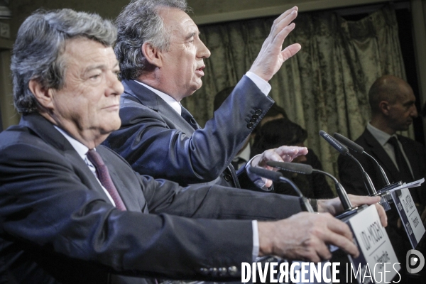 François Bayrou et Jean-Louis Borloo: conférence de presse
