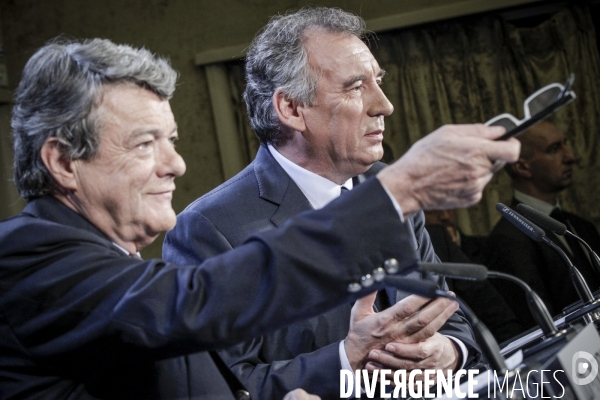 François Bayrou et Jean-Louis Borloo: conférence de presse