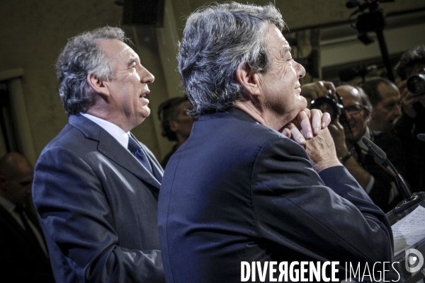 François Bayrou et Jean-Louis Borloo: conférence de presse