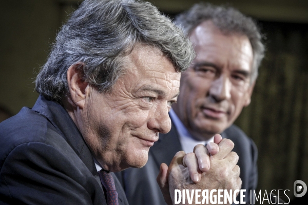 François Bayrou et Jean-Louis Borloo: conférence de presse