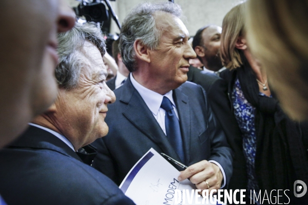 François Bayrou et Jean-Louis Borloo: conférence de presse