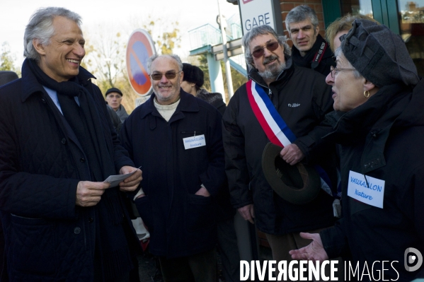 Vauxaillon : Dominique de Villepin, campagne election presidentielle 2012.
