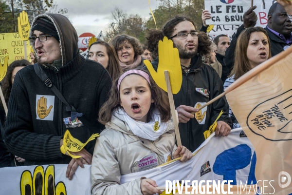 Manifestation anti-raciste à Paris