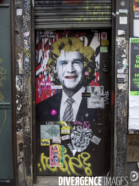 Le street art s empare de l ancien quartier populaire de Bethnal green à Londres.