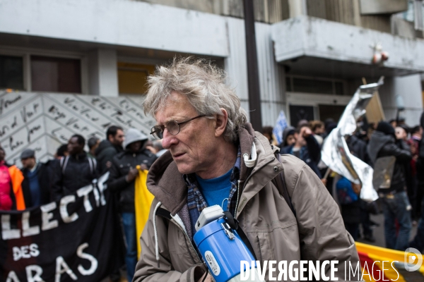 Manifestation contre l expulsion du  bloc , Paris