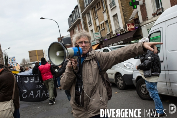 Manifestation contre l expulsion du  bloc , Paris