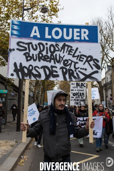 Manifestation contre l expulsion du  bloc , Paris