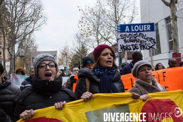 Manifestation contre l expulsion du  bloc , Paris