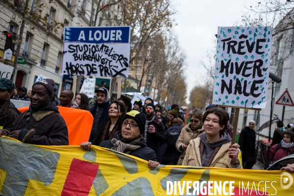 Manifestation contre l expulsion du  bloc , Paris