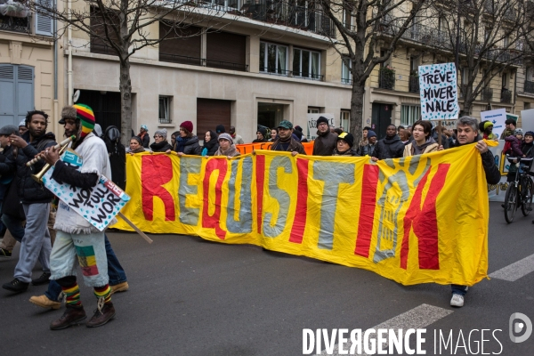 Manifestation contre l expulsion du  bloc , Paris