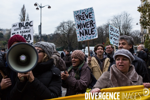 Manifestation contre l expulsion du  bloc , Paris