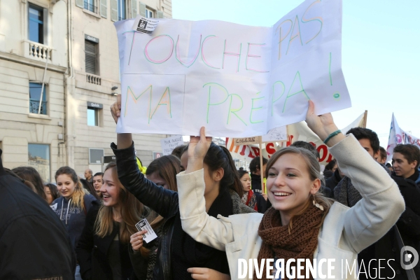 Education - manif classe prepa