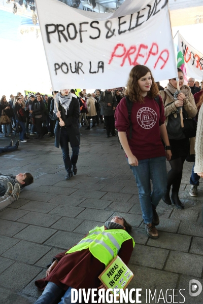 Education - manif classe prepa