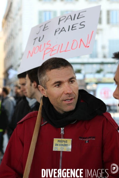 Education - manif classe prepa