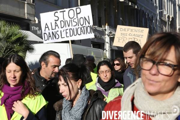 Education - manif classe prepa