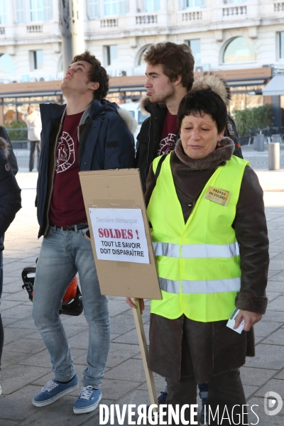 Education - manif classe prepa