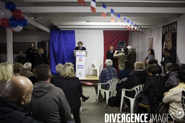 MUNICIPALES 2014.Gilbert COLLARD, RBM-FN à St Gilles dans le Gard.