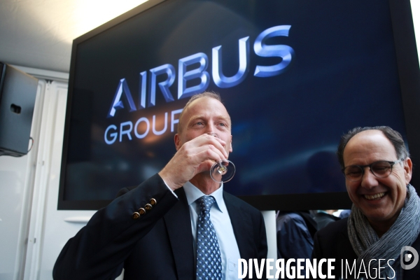 Pose de la première pierre du siège de Airbus group, ex EADS