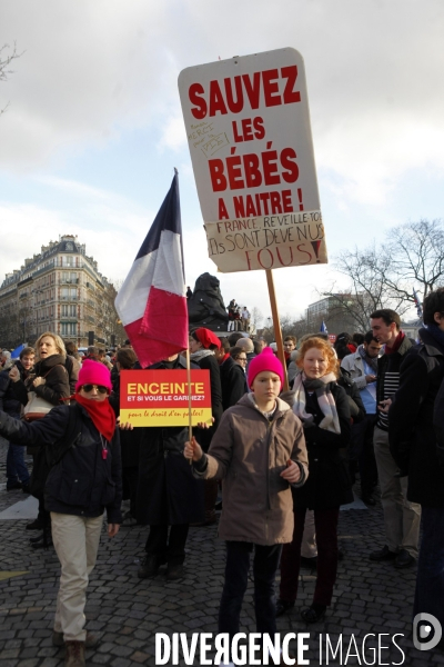 Marche pour la Vie à Paris