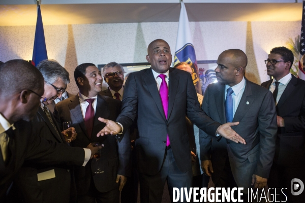 Inauguraton d un hotel de luxe a petion-ville, quartier huppe de la capitale haitienne.