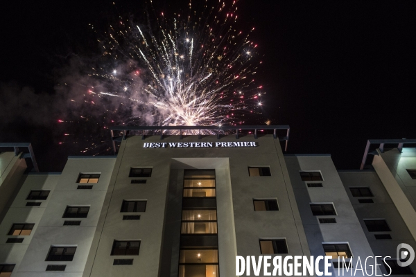 Inauguraton d un hotel de luxe a petion-ville, quartier huppe de la capitale haitienne.