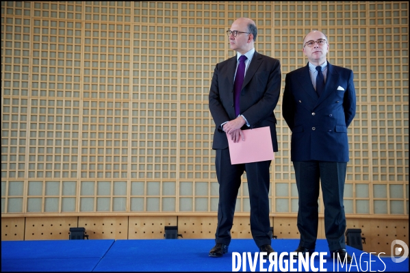 Pierre Moscovici avec Bernard Cazeneuve