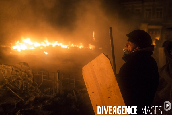 Mouvement pro-europeen en ukraine: occupation de la place de l independance a kiev par les opposants au president ianoukovitch.