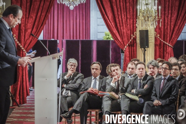 Voeux aux acteurs de l entreprise et de l emploi à l Elysée