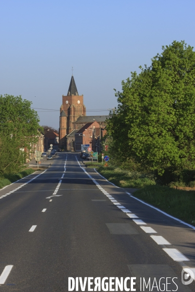 Paysages et villages des Flandres (departement du Nord)