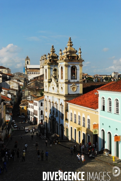 Salvador de BAHIA , quartier du PELOURINHO