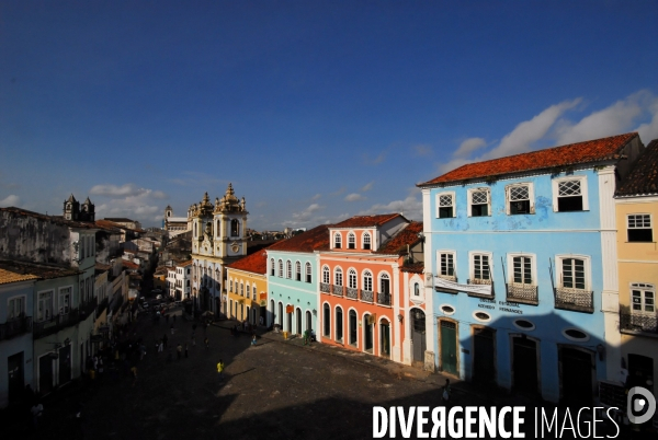 Salvador de BAHIA , quartier du PELOURINHO