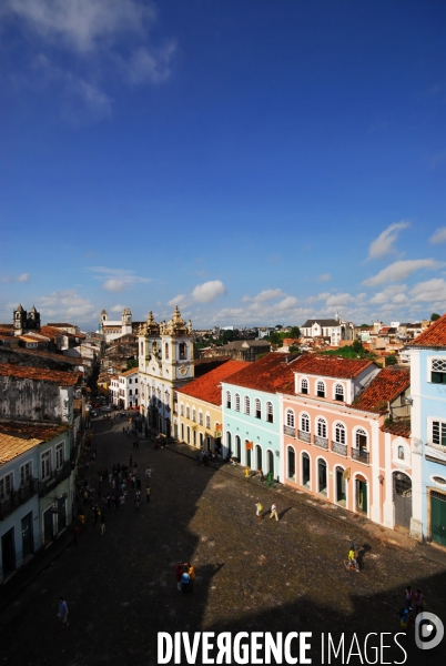 Salvador de BAHIA , quartier du PELOURINHO