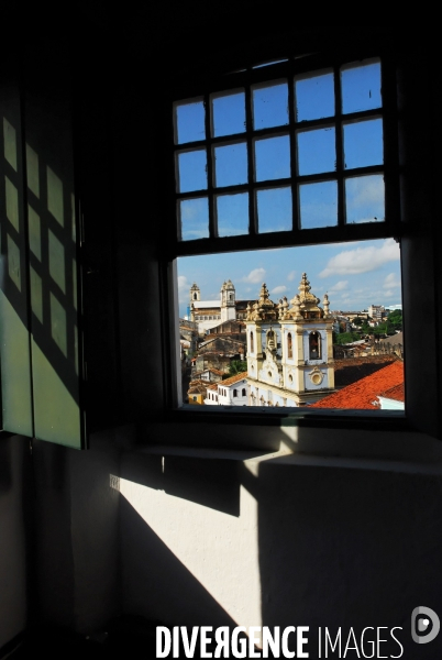 Salvador de BAHIA , quartier du PELOURINHO