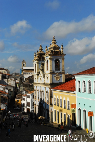 Salvador de BAHIA , quartier du PELOURINHO