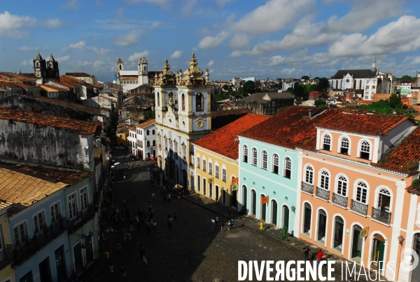 Salvador de BAHIA , quartier du PELOURINHO