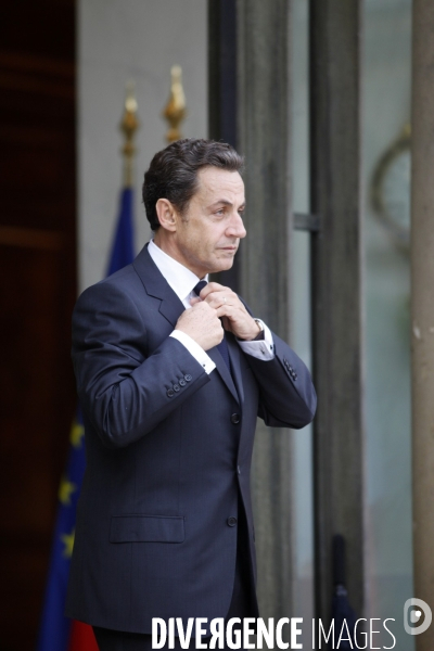 Nicolas SARKOZY reçoit Anders FOGH RASMUSSEN secrétaire général de l OTAN