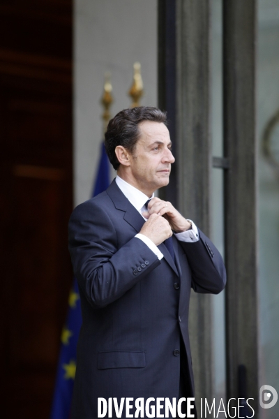 Nicolas SARKOZY reçoit Anders FOGH RASMUSSEN secrétaire général de l OTAN