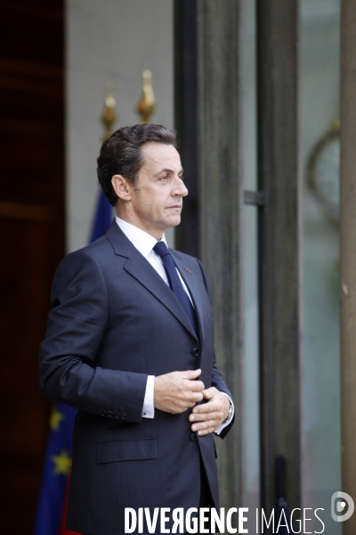 Nicolas SARKOZY reçoit Anders FOGH RASMUSSEN secrétaire général de l OTAN