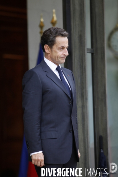 Nicolas SARKOZY reçoit Anders FOGH RASMUSSEN secrétaire général de l OTAN