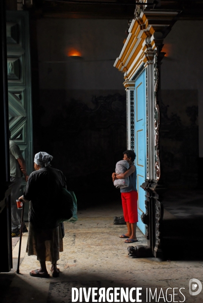 Salvador de BAHIA , quartier du PELOURINHO