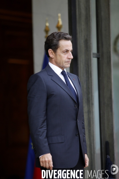 Nicolas SARKOZY reçoit Anders FOGH RASMUSSEN secrétaire général de l OTAN