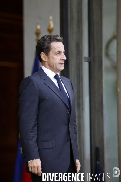 Nicolas SARKOZY reçoit Anders FOGH RASMUSSEN secrétaire général de l OTAN