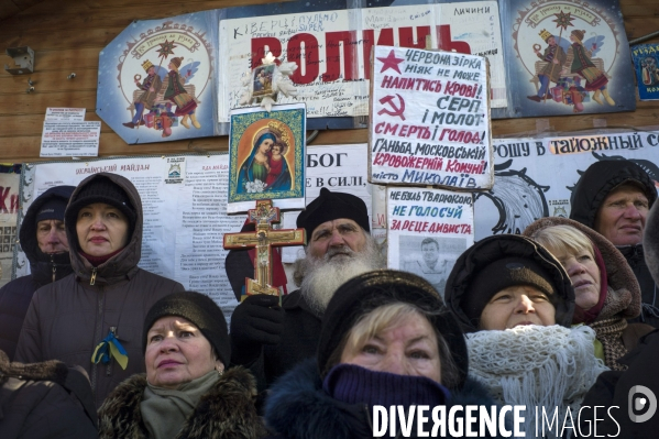 Mouvement de contestation pro-europeen en ukraine et contre la corruption du gouvernement.