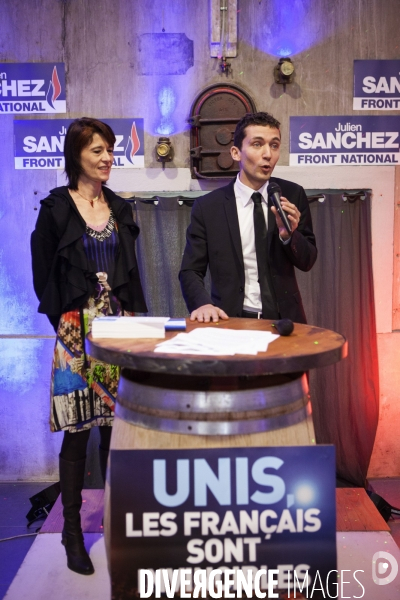 MUNICIPALES 2014. Julien SANCHEZ, candidat FN à BEAUCAIRE dans le Gard.