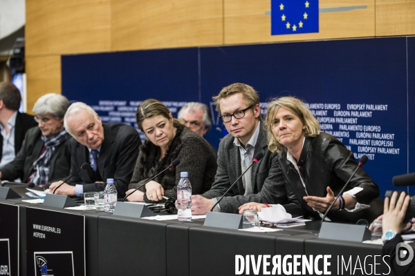 Mobilisation du Parlement europeen pour les journalistes - otages en Syrie