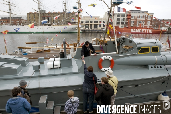 Ports illustration..Opération Dynamo.A l occasion du 70 eme anniversaire de la bataille de Dunkerque, rassemblement au port de l  association -Dunkirk little ships -