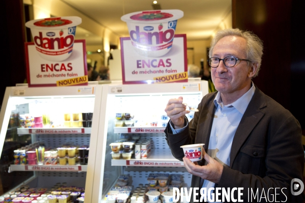 Portrait de Franck RIBOUD à l occasion de la présentation des résultats annuels 2013 du groupe DANONE