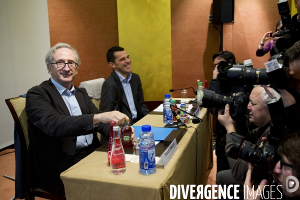 Portrait de Franck RIBOUD à l occasion de la présentation des résultats annuels 2013 du groupe DANONE