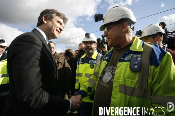 Arnaud MONTEBOURG visite le site des Carrières souterraines de Gypse du Massif de Montmorency