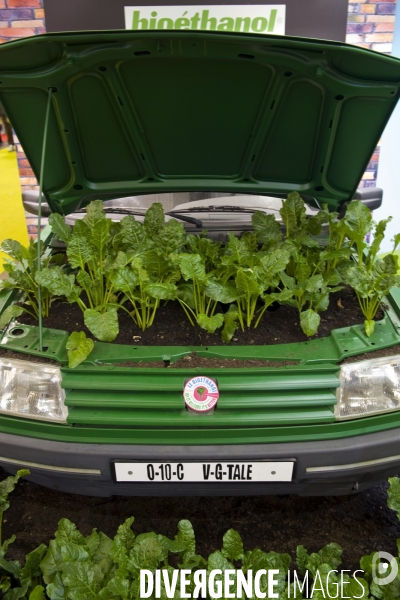 Le Salon de l Agriculture.Promotion du Bioéthanol sur le stand des producteurs de bettraveset de la filiére du Bioéthanol..